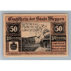 ALEMANIA 1921 BILLETE DE 50 PFENNIG SIN CIRCULAR